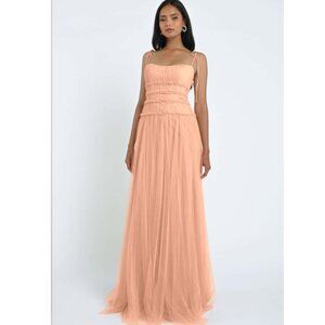 Peach Bellini Drop Waist Tulle Dress Style Berkley Size 8
